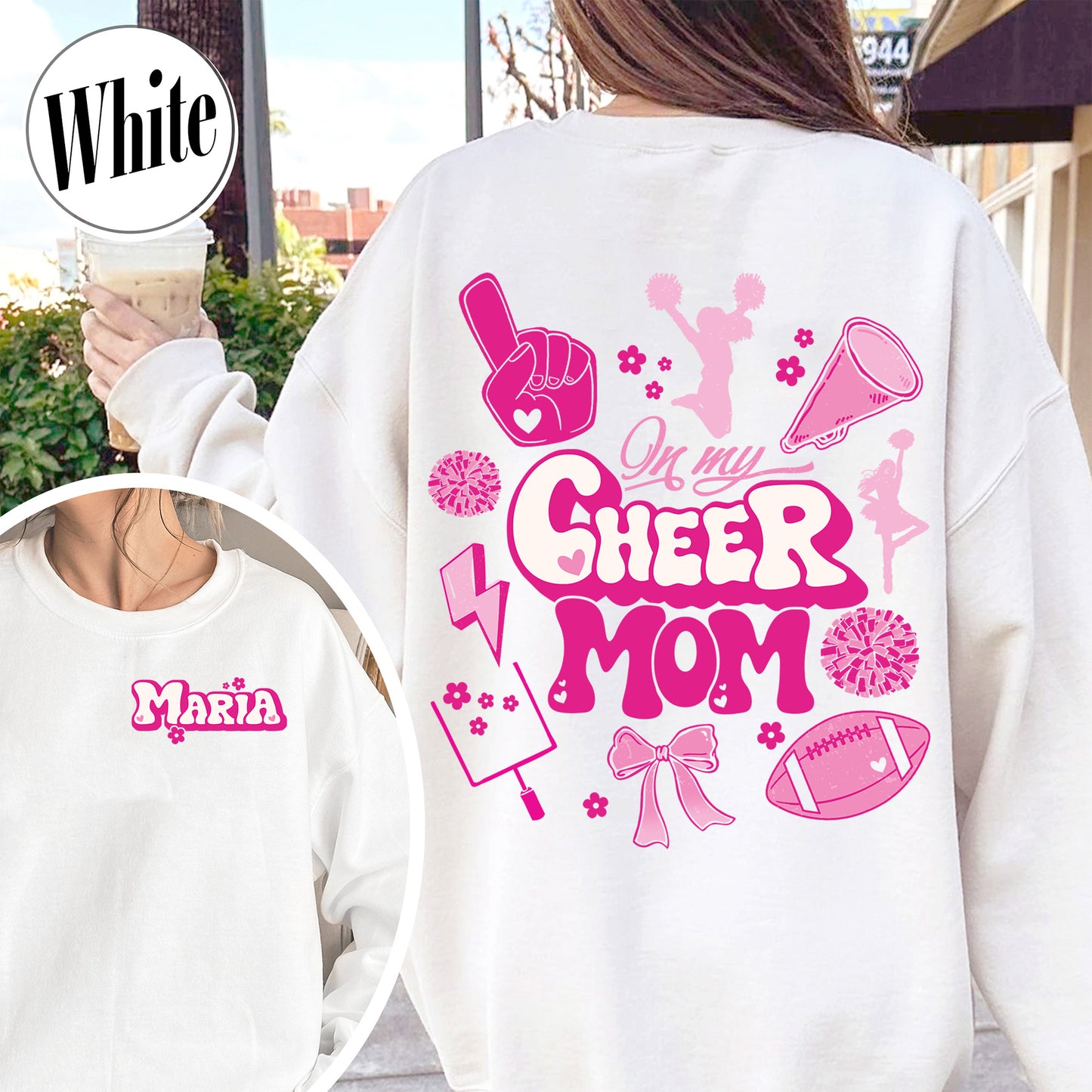 Football Mom Sweatshirt, In My Cheer Mom Era Sweatshirt, Custom Cheer Mom Summit Sweatshirt