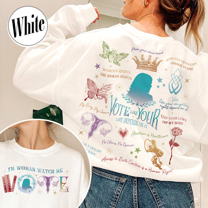 Election Sweatshirt, Vote Like Your Granddaughter’s Rights Depend on It Sweatshirt, Vote-Vote Sweatshirt