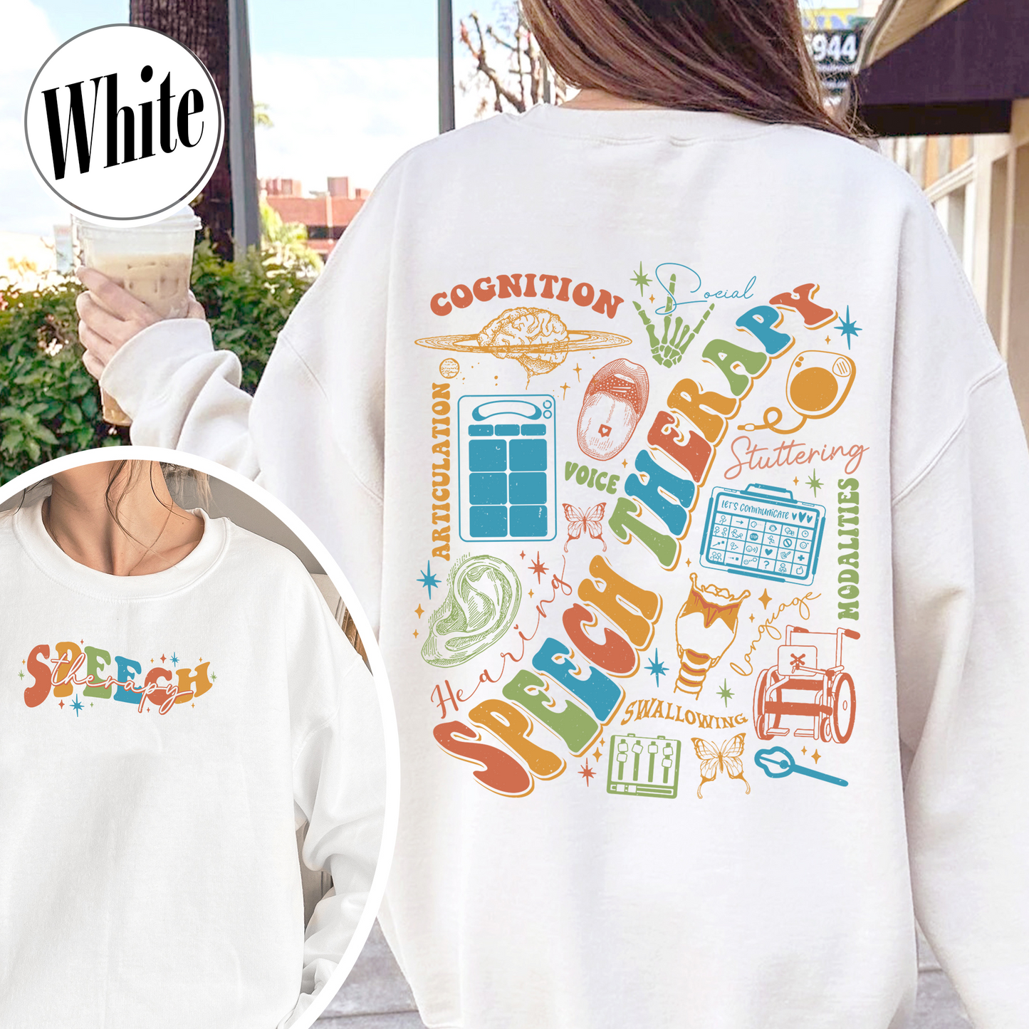 Speech Therapy Month, Its a Good Day for Speech Therapy, Good Day for Speech Therapy SweatShirt, Speech Language Pathologist, Sign, Slp Gifts