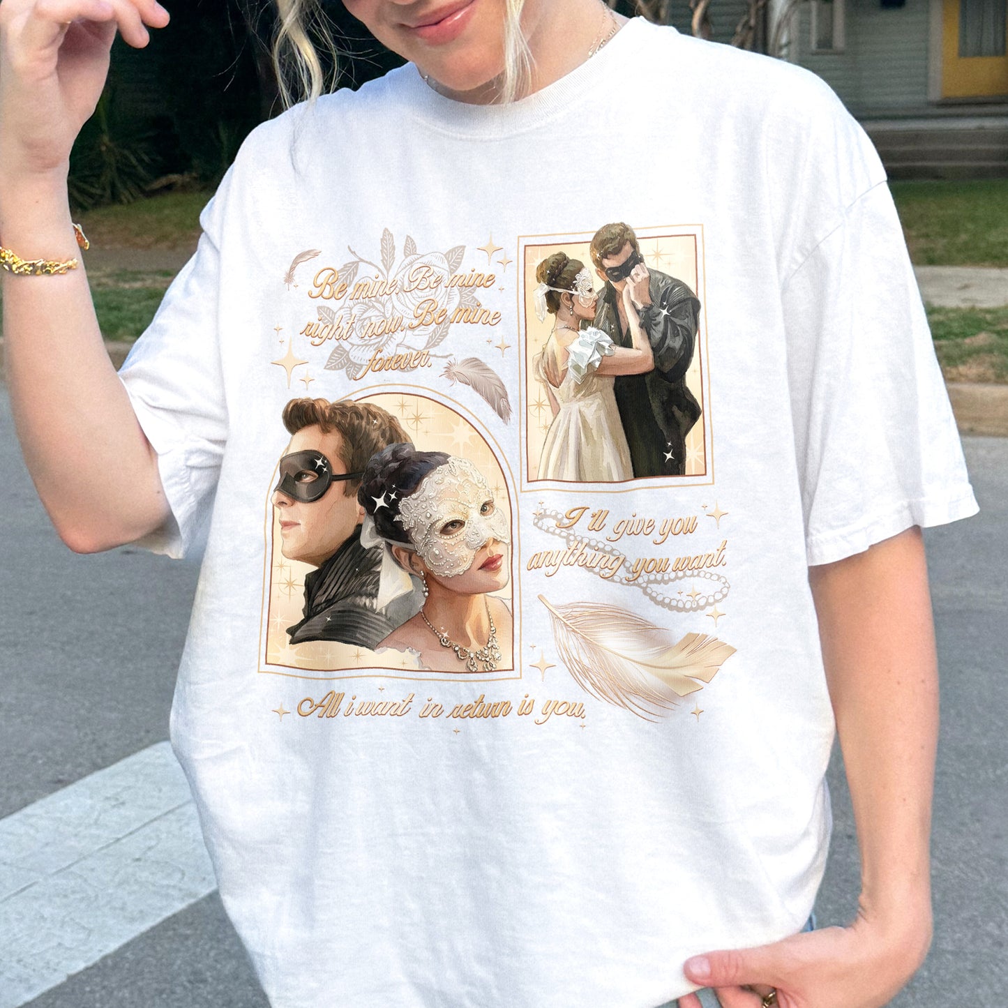 From Masquerade to Marriage – Benophie Inspired – Bridgerton Benedict & Sophie Regency Romance Tshirt