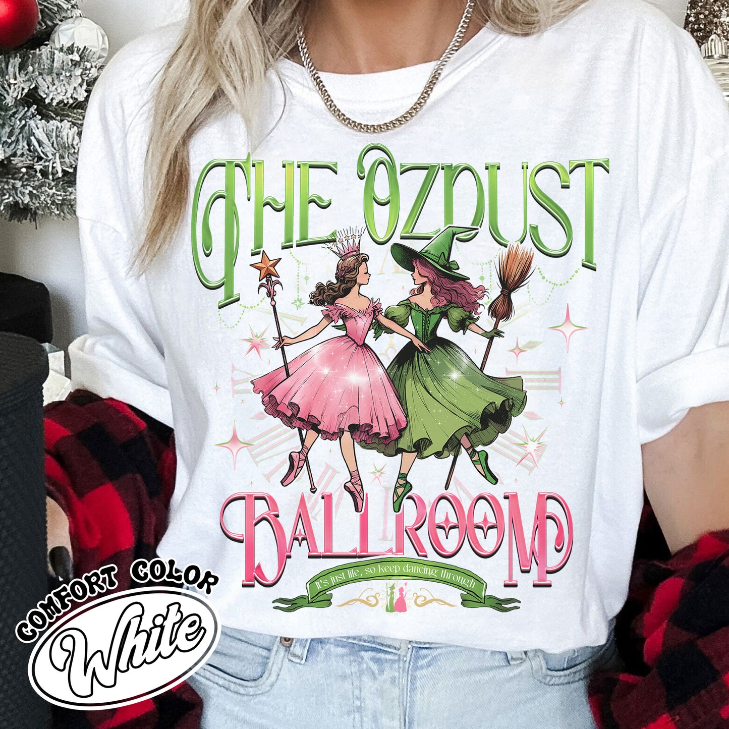 The Musical Ozdust Ballroom Shirt, Dancing Through Life Shirt, Wicked Musical Shirt, Witch Broomstick Shirt, Green Witch Shirt, Pink Witch Shirt