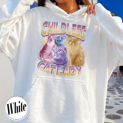Election Hoodie, Childless Cat Lady Custom Bootleg 2024 Hoodie, Madame President Hoodie