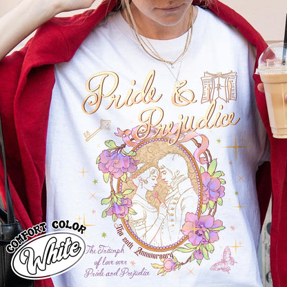 Bookish Comfort Color Shirt, Pride and Prejudice 20th Anniversary Shirt for Fan, Pemberley Shirt