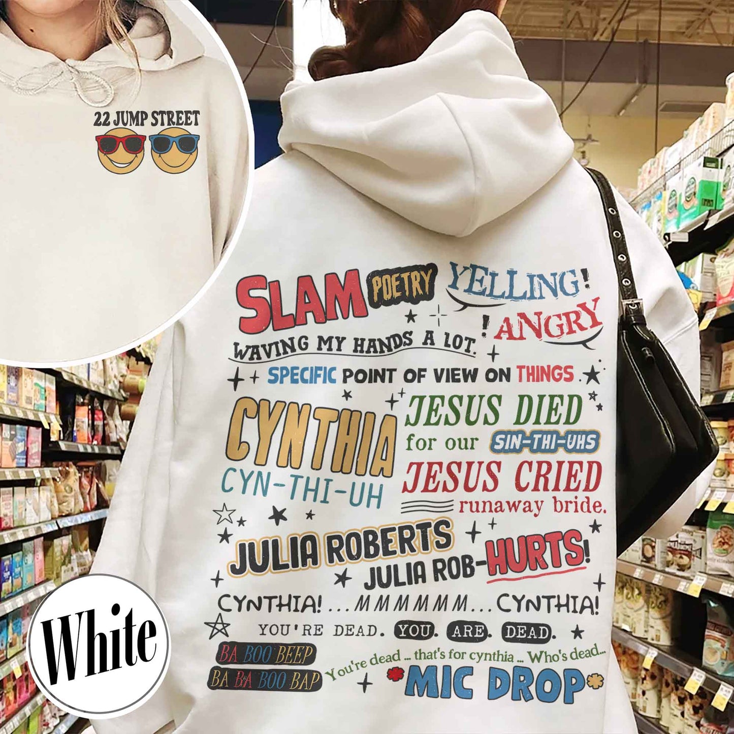 Cynthia Slam Poetry Hoodie, Hoodie With Poetry, Funny Hoodie, 22 Jumb Street Hoodie, Slam Poetry Quotes