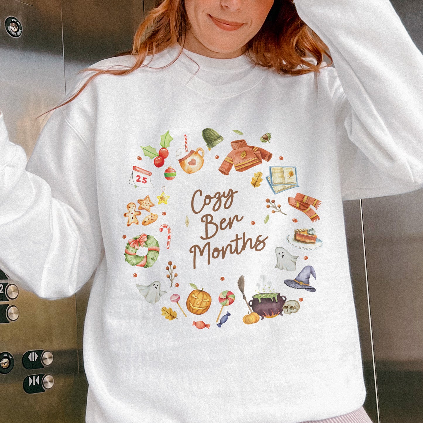 Cozy Ber Months Shirt, Fall Winter Seasonal Tee, Autumn Halloween Thanksgiving Christmas Top Sweatshirt