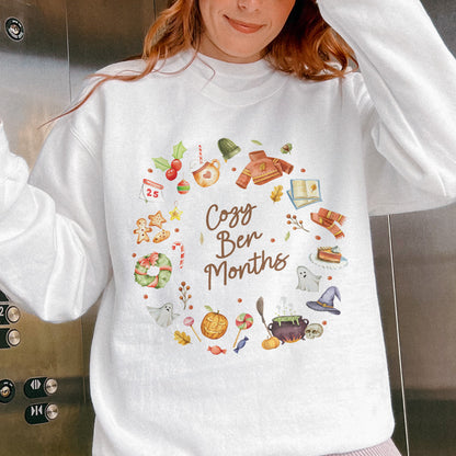 Cozy Ber Months Shirt, Fall Winter Seasonal Tee, Autumn Halloween Thanksgiving Christmas Top Sweatshirt