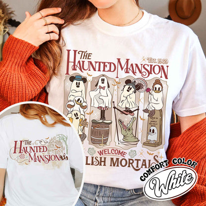 Haunted Mansion Shirt, Halloween Shirt, Haunted Mansion Halloween Tshirt, Not So Scary Halloween Party 2024 Shirt, Girls Trip Halloween T Shirt