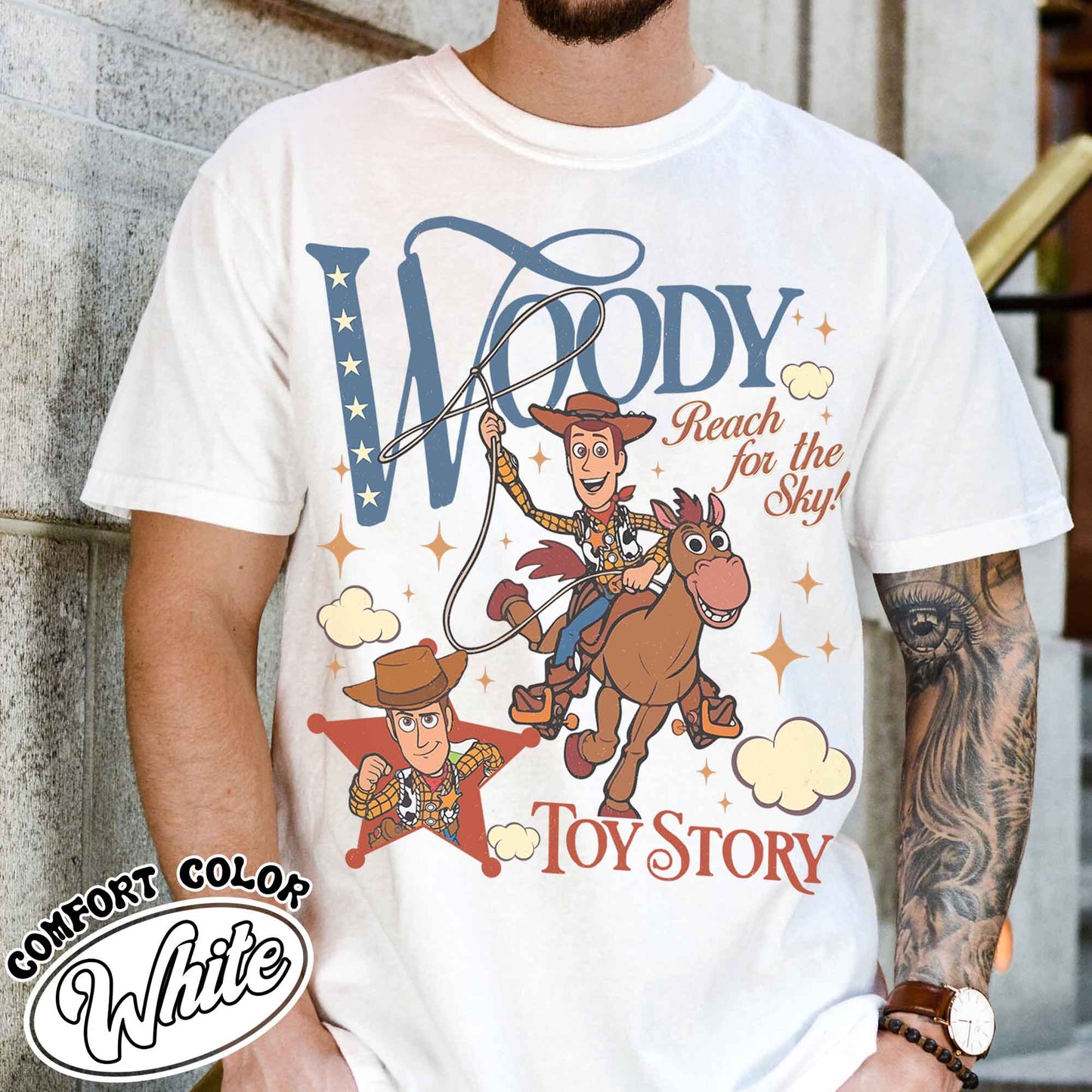 Woodie Jessie Characters Comfort Color Shirt, Theme Park Trip Shirt, Family Shirt, Custom Couple Group Shirt, Matching Tshirt