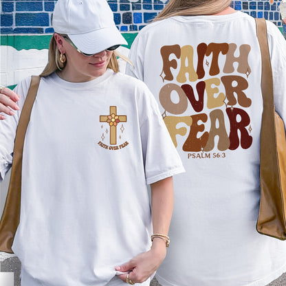 Faith Over Fear Christian Psalm Shirt