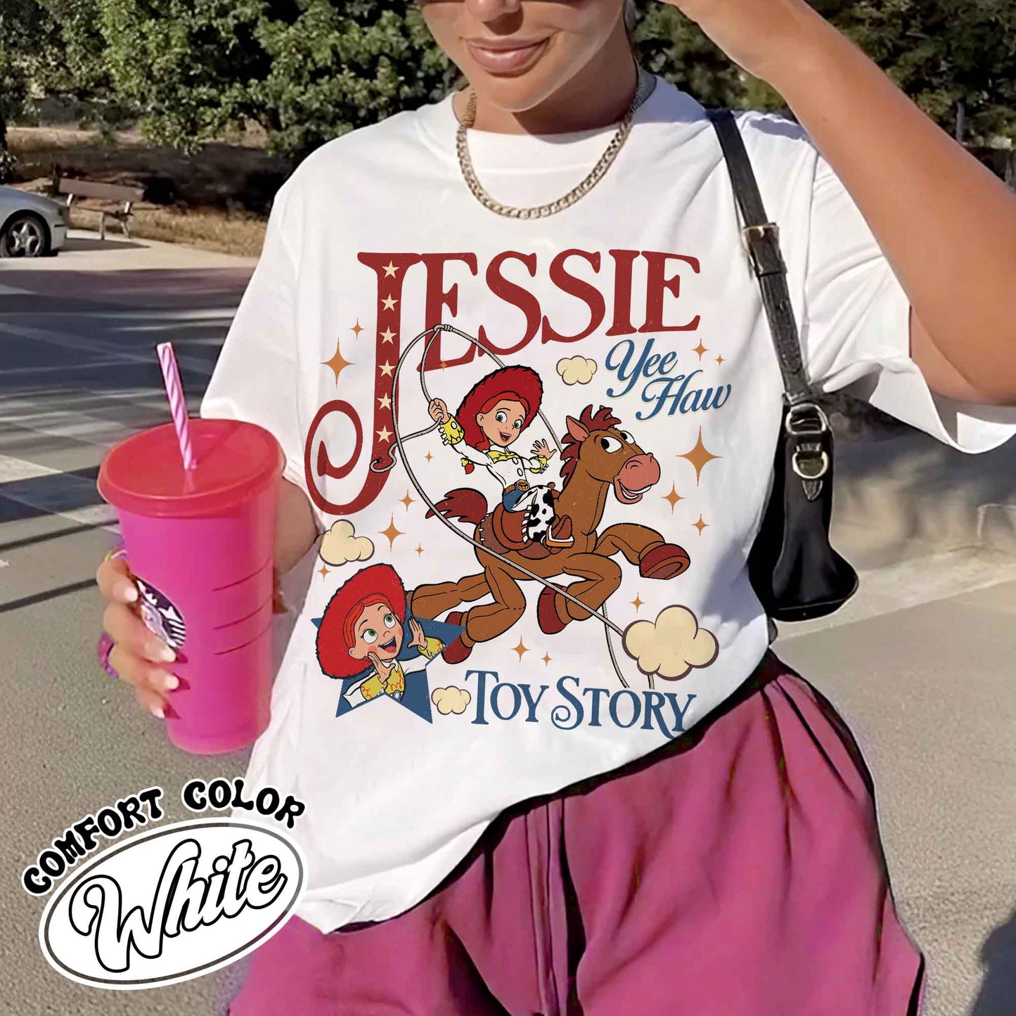 Woodie Jessie Characters Comfort Color Shirt, Theme Park Trip Shirt, Family Shirt, Custom Couple Group Shirt, Matching Tshirt