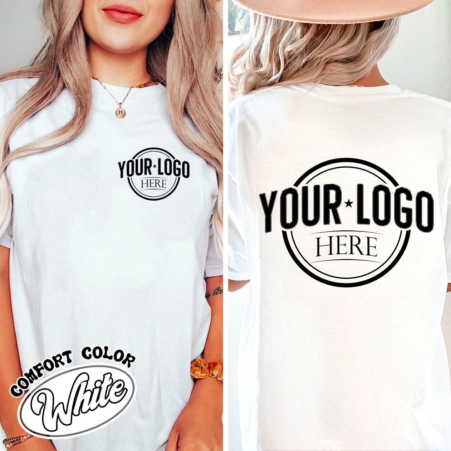 Business Logo Shirt Front and Back Shirt, Custom Logo Shirt Bulk, Custom Business Logo, Custom Shirt of My Logo, Your Logo Here Shirt