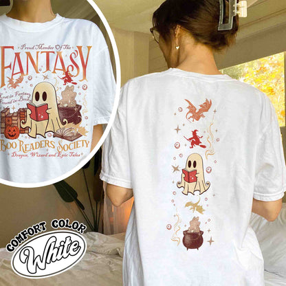 Fantasy Reader Comfort Colors Shirt, Boo Readers Society Shirt, Fantasy Dragon Bookish Shirt, Fantasy Book Lover Shirt, Booook Shirt, Boo Read