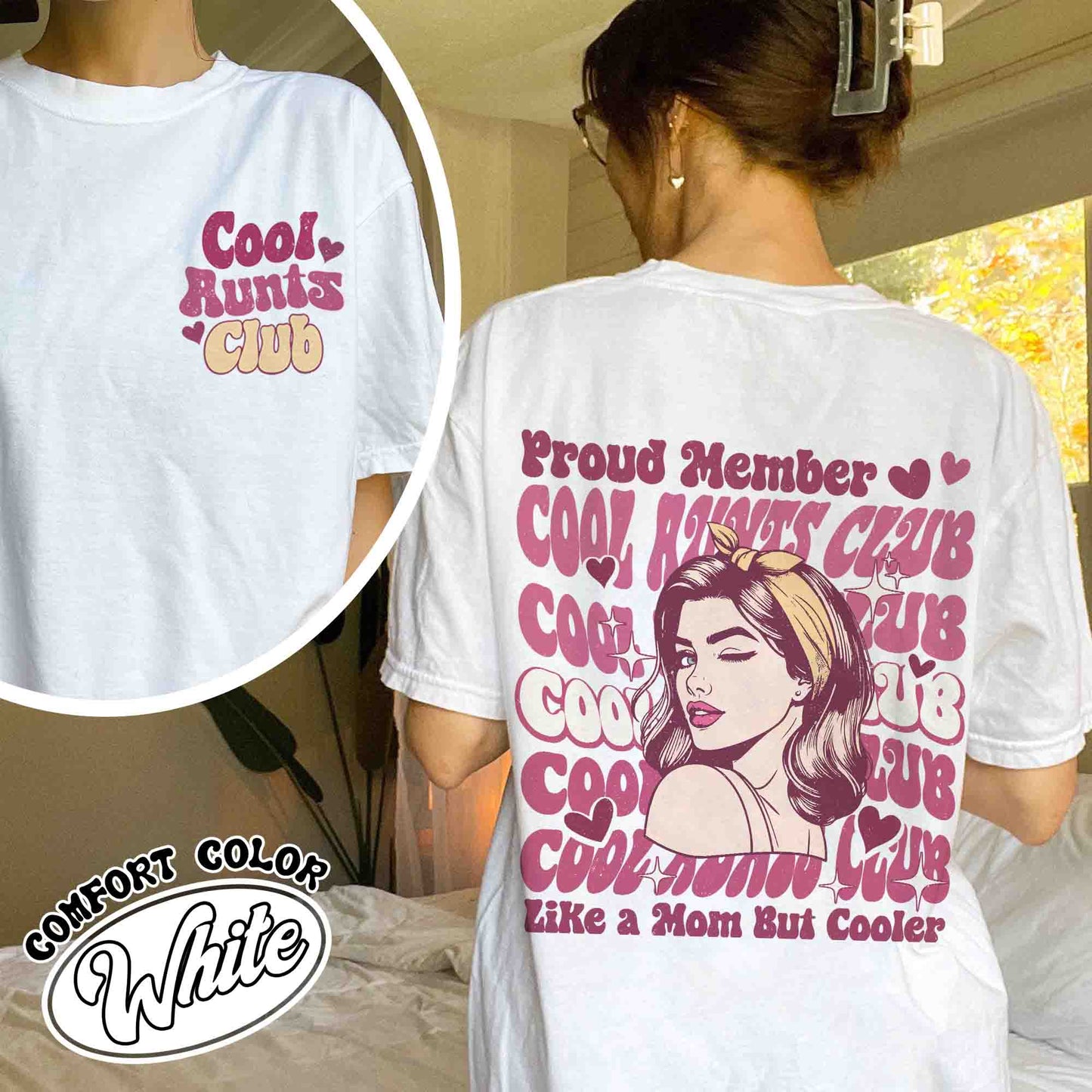 Cool Aunts Club Pocket Shirt, Cool Aunts Club Shirt, Cool Aunts Club T-Shirt, Great Aunt Club, Aunt and Neice Gift, Future Aunt Gifts