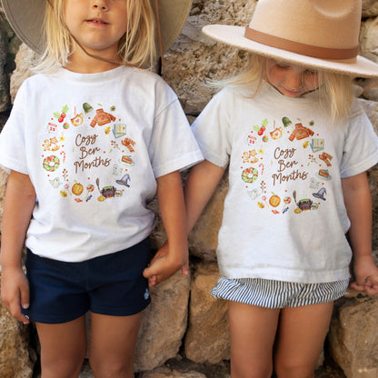 Cozy Ber Months Shirt, Fall Winter Seasonal Tee, Autumn Halloween Thanksgiving Christmas Top Youth Tshirt