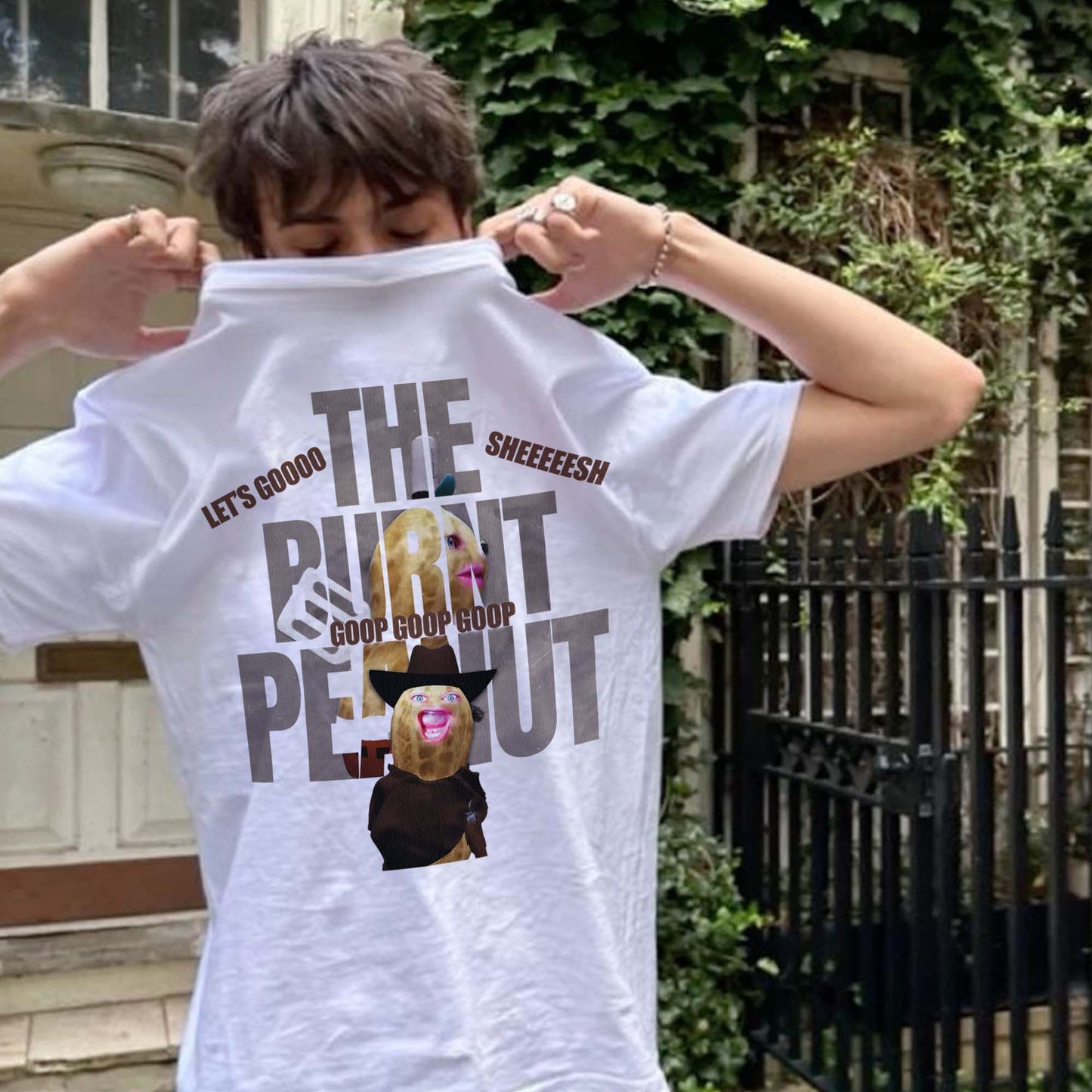 Funny The Burnt Peanut GOOP Homage, Peanut GOOP Bungulator 90s Bootleg, Internet Viral Meme Tshirt
