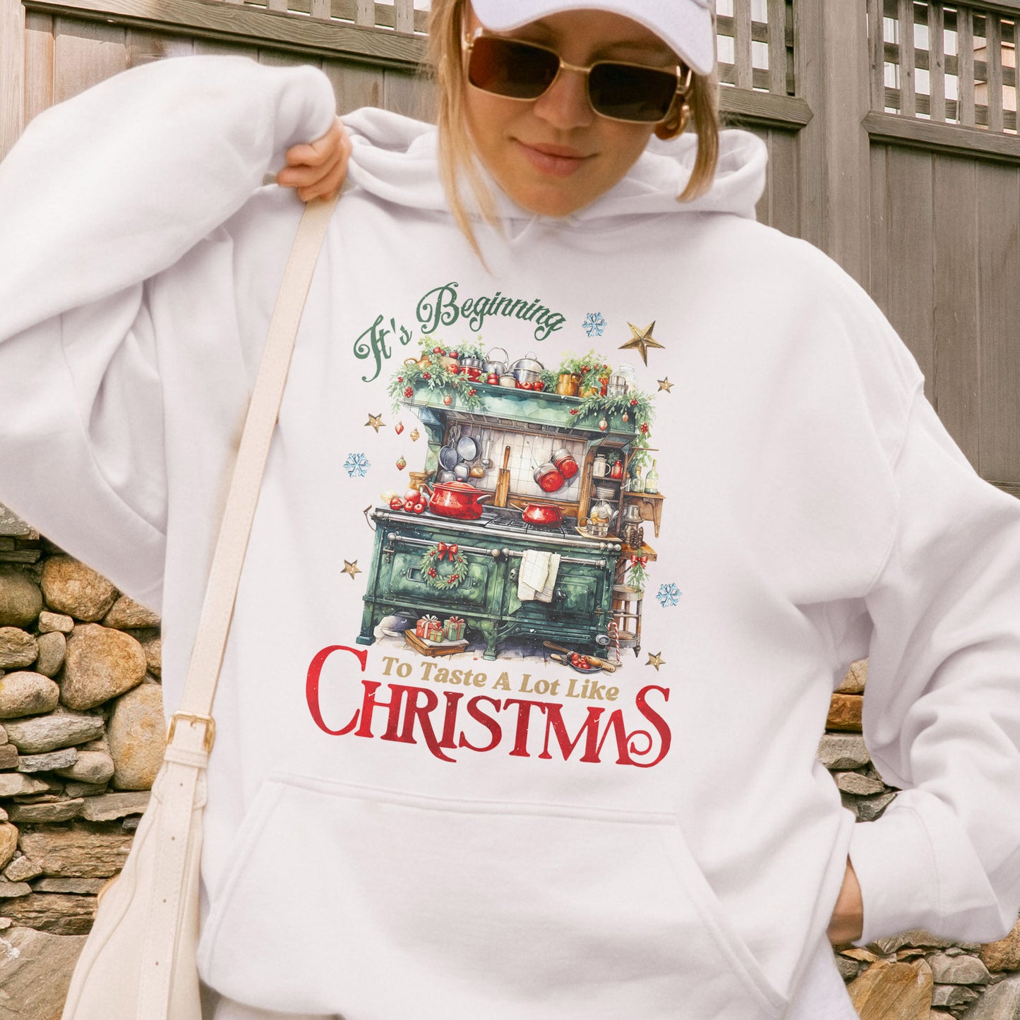 Christmas Kitchen Hoodie: It’s Beginning to Taste Like Christmas, Cozy Christmas Baking Hoodie