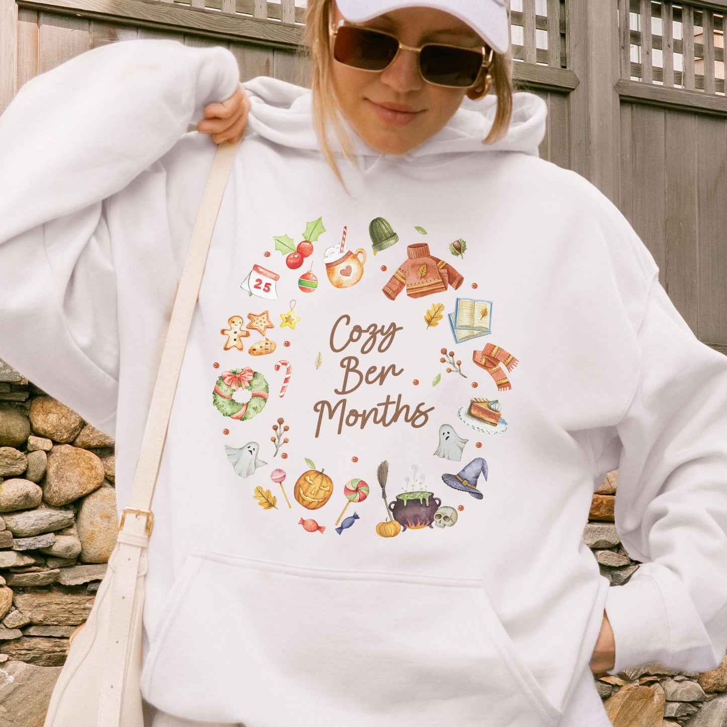 Cozy Ber Months Shirt, Fall Winter Seasonal Tee, Autumn Halloween Thanksgiving Christmas Top Hoodie