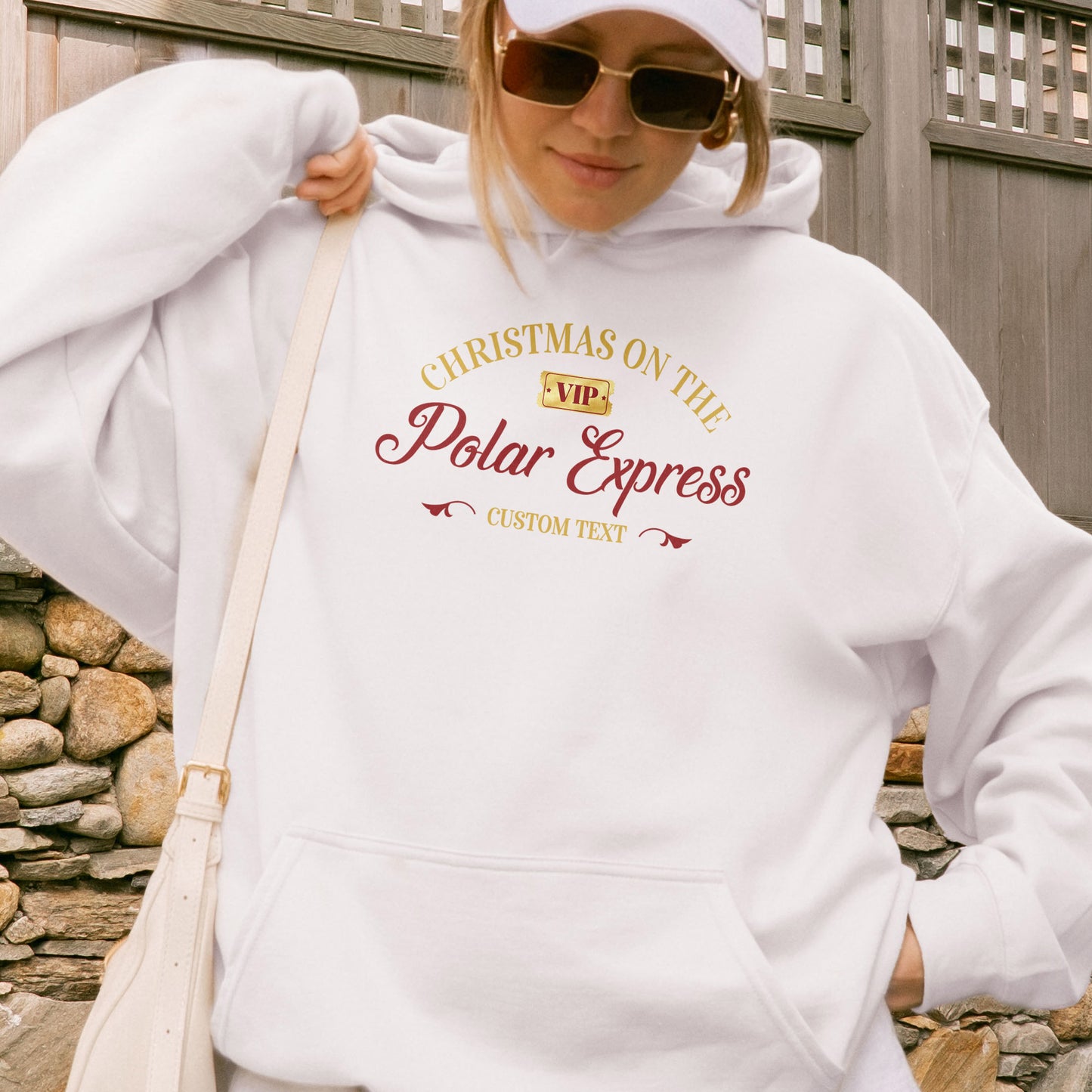 Custom Polar Express Christmas Hoodie: Matching Family Christmas Hoodies, Personalized Polar Express Hoodie, Holiday Train Hoodie