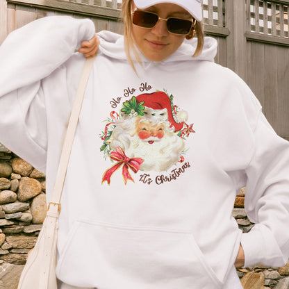 Vintage Santa Claus Retro Christmas Hoodie