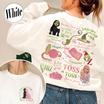 Wicked Change for Good Sweatshirt, Changed for Good, Wicked Change for Good Glitter, Changed for Good Sweatshirt, Wizard Movie Fan Sweatshirt, Wicked Musical