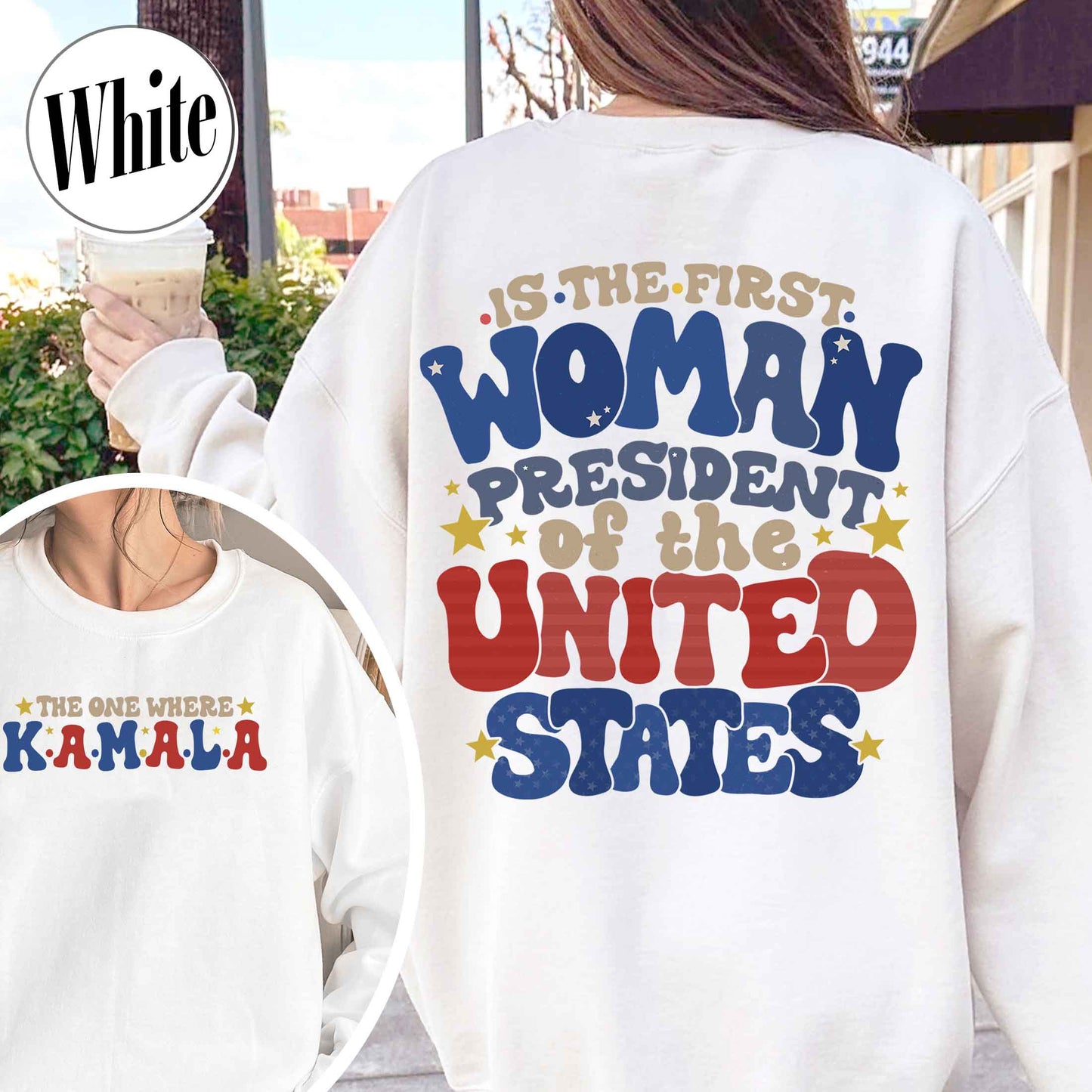 Election Sweatshirt, the One Where Kamala Is the First Woman President, Kamala Harris 2024 Election Sweatshirt