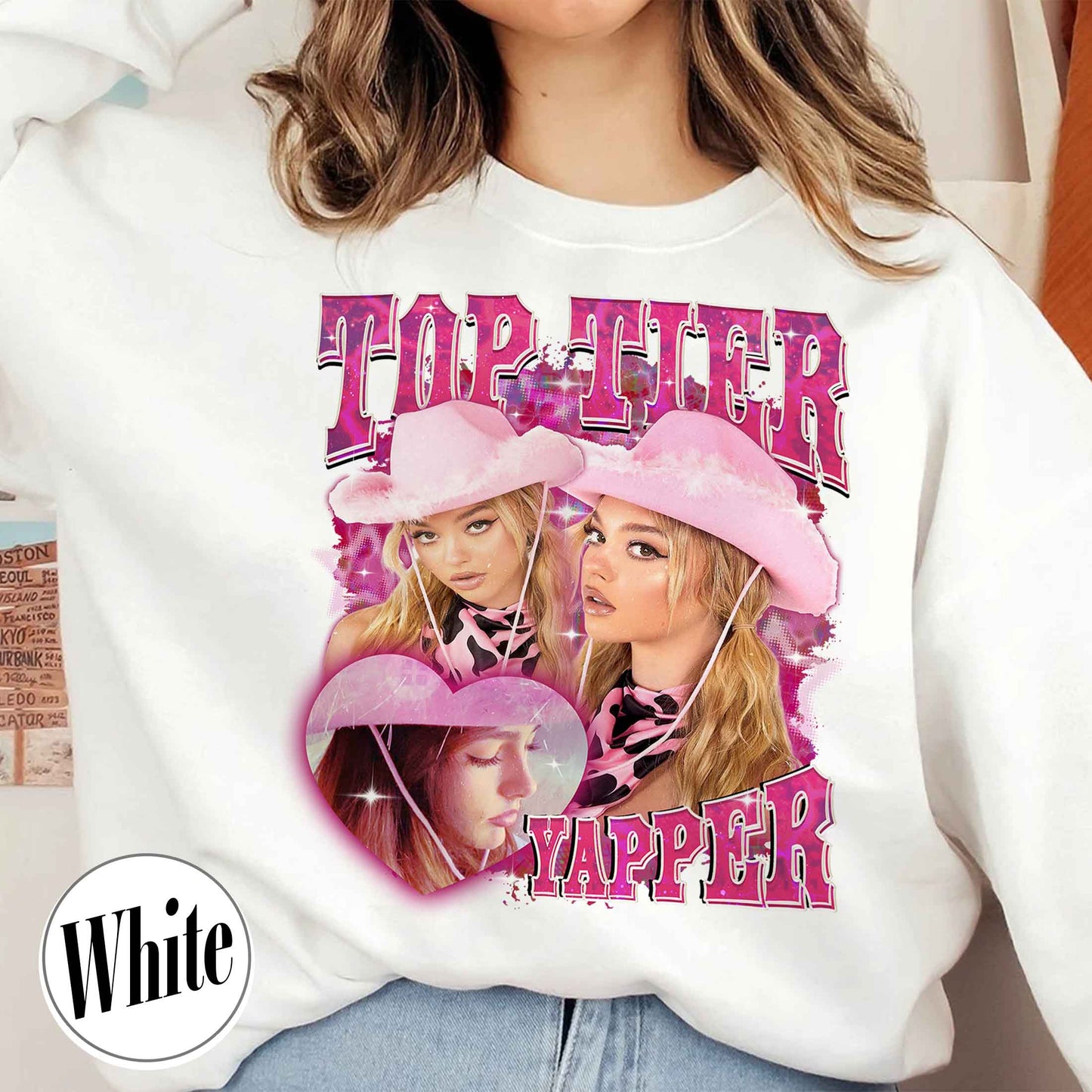 Custom Bootleg Sweatshirt, Top Tier Yapper Custom Sweatshirt, Custom Vintage Retro Sweatshirt