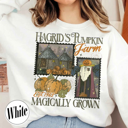 Halloween Comfort Color Sweatshirt, Hagrids Pumpkin Patch Sweatsshirt, Harry Potter Sweatshirt