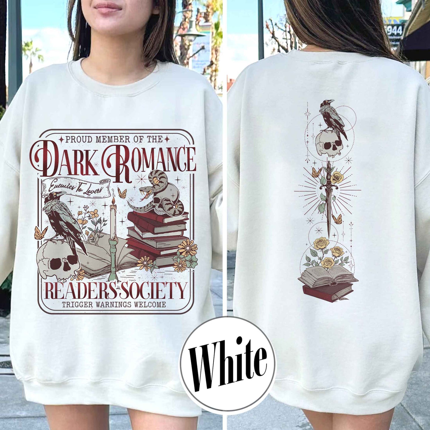 Dark Romance Book Club Sweatshirt, Good Girls Read Dark Romance Sweatshirt, Dark Romance Social Club, Dark Romance Era, Dark Romance Gift, Book Lover