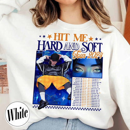 Music Tour Sweatshirt, Hit Me Hard and Soft Sweatshirt, BOAF Sweatshirt, Gift for Her, Women Sweatshirt