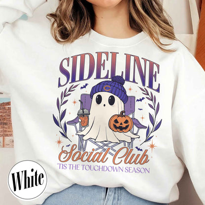 Custom Game Day Social Club Football Sweatshirt, Personalized Sideline Social Club Football Sweatshirt