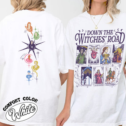 Down The Witches Road Shirt,Wicca Green Witch Shirt,Down The Witches Road Tarot Cards Shirt,Witch Coven Shirt,All Along Shirt,Witches Shirt