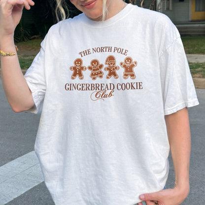 Gingerbread Cookie Club Shirt: Vintage Holiday Tee