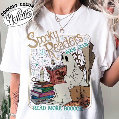 Acotar Ghost Shirt, Bookish Halloween Tee, Spooky Book Lover Shirt, Spooky Season Ghost Skeleton Shirt, Throne Of Glass, Sjm Book Reader