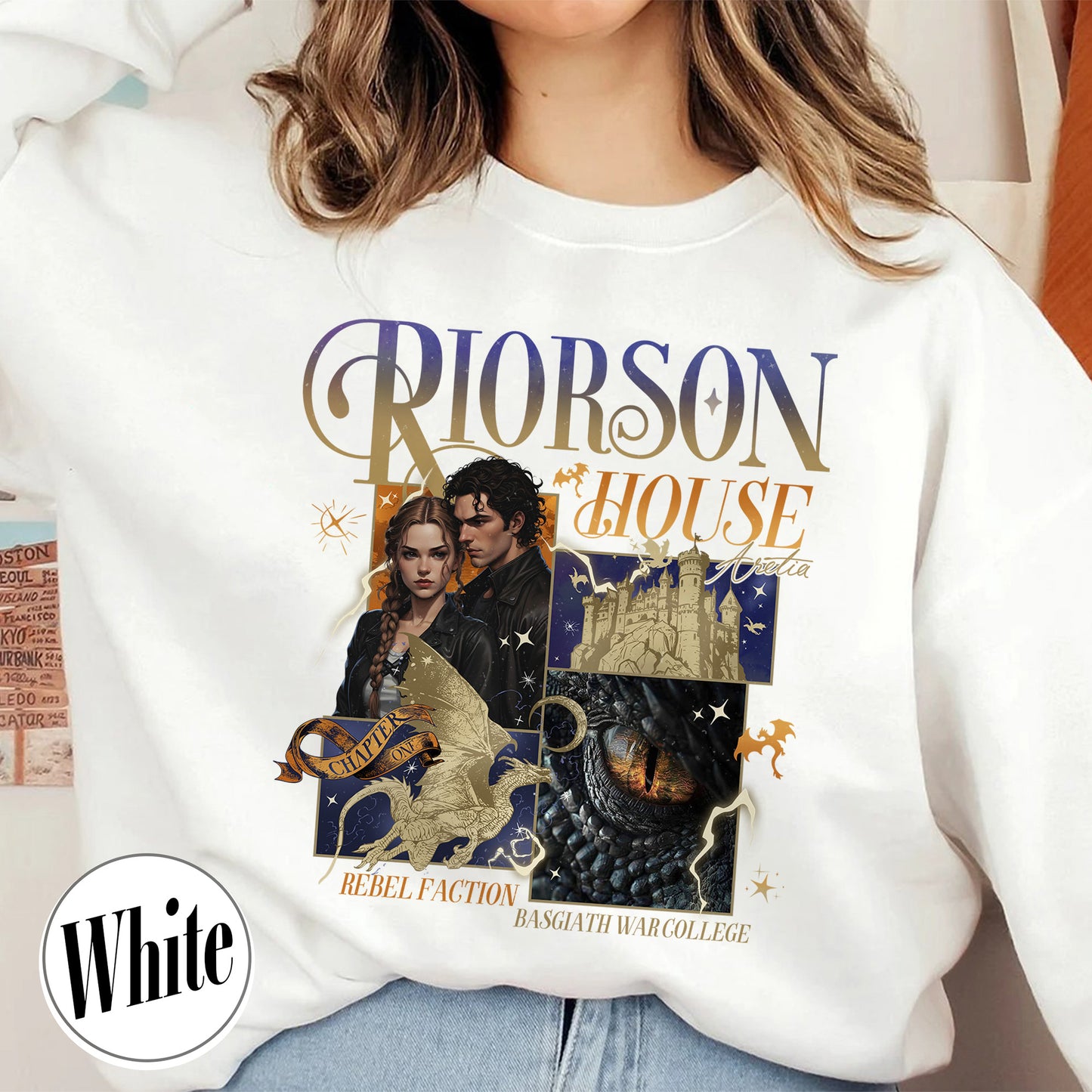 Bookish Sweatshirt, Xaden Riorson House Sweatshirt, Fourth Wing Sweatshirt, Iron Flame Sweatshirt, Rebecca Yarros Merch