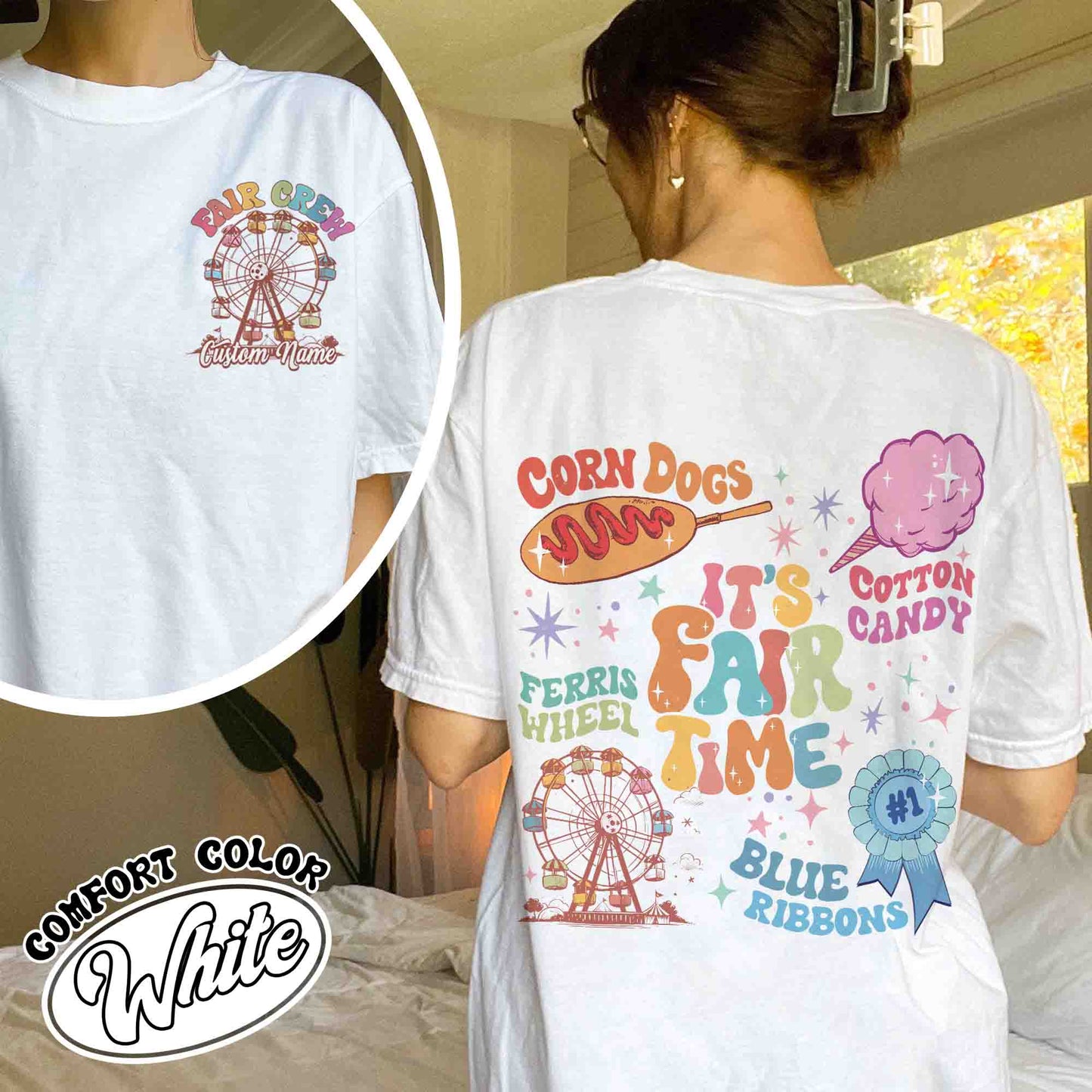 It’s Fair Time Shirt, Carnival T-Shirt, Cotton Candy Corn Dogs Wheel Blue Ribbon Shirt, County Fair Carnival, Fair Crew Shirt, State Fair Shirt