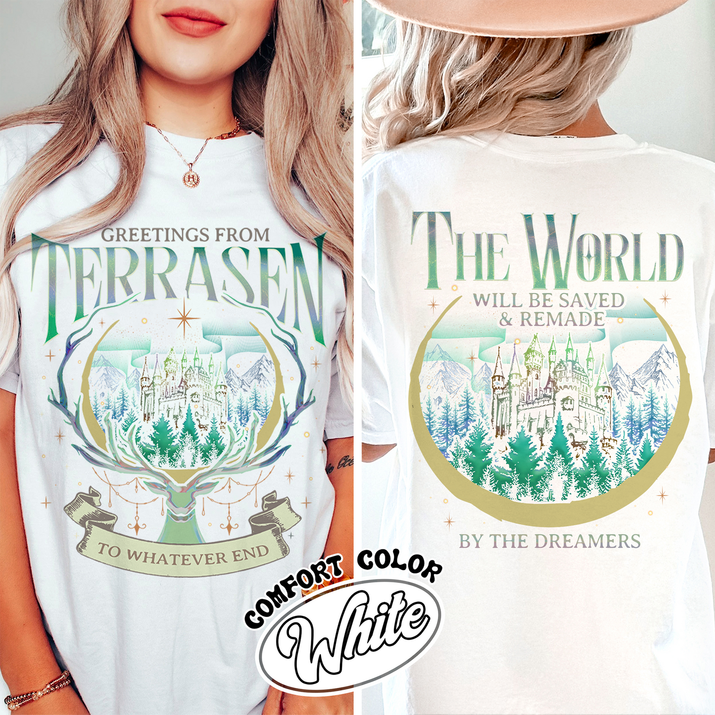 Throne Of Glass Comfort Colors Shirt, Sjm Terrasen Shirt, Reading Lover, Book Lover T-shirt,Elirea Crescent City Aelin Galathynius,Tog Shirt