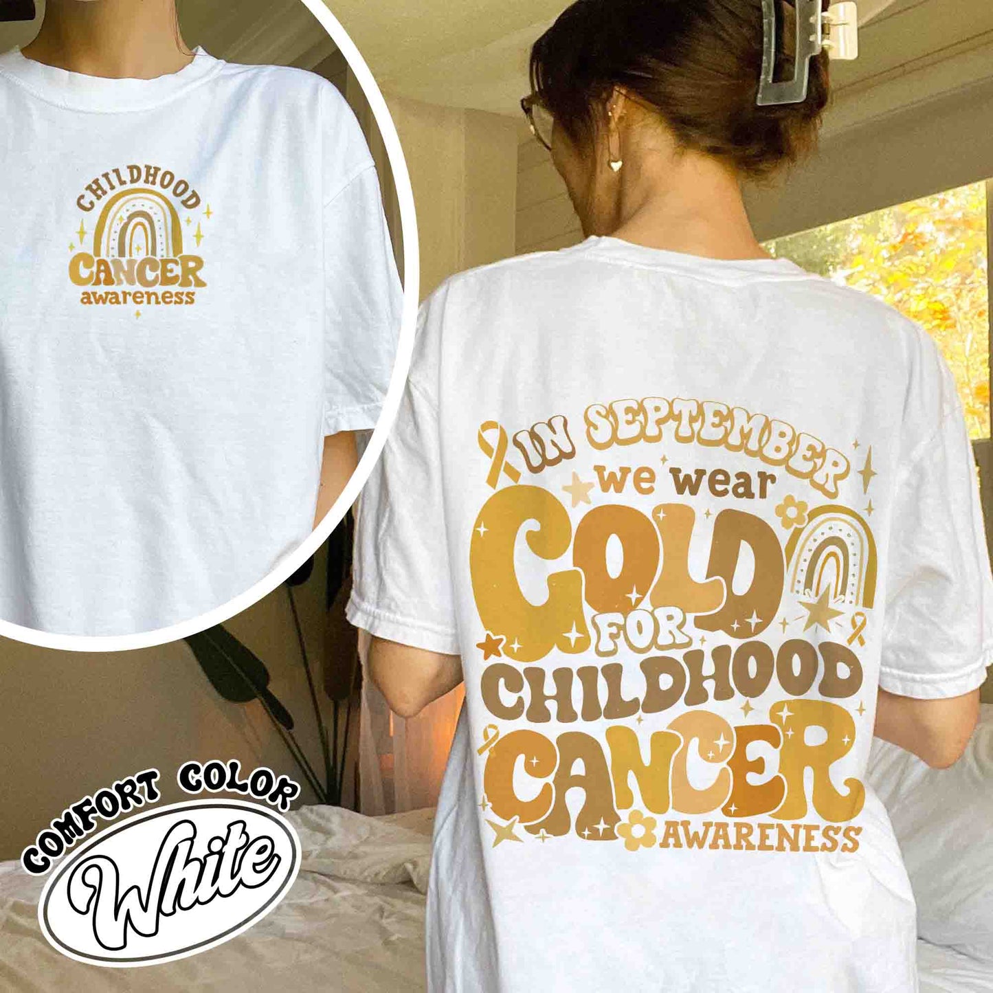 Childhood Cancer Awareness Month Shirt, I Wear Gold For Childhood Cancer Awareness Tshirt, Nurse Tshirt, Childhood Cancer Support Squad