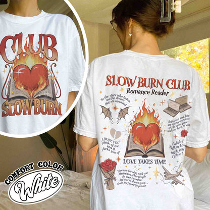 Slow Burn Shirt, Slow Burn Romance, Slow Burn Book Club Shirt, Slow Burn Book Club, Romance Reader Book Club Shirt, Romance Readers Bookclub