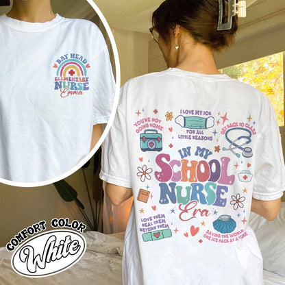 Personalized School Nurse Shirts, Custom Nurse Shirt, Nursing School, Nursing School Shirt, Nursing School Gift, in My Nursing School Era Shirt