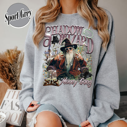 Wizard Sweatshirt, Vintage Shadow Wizard Money Gang Sweatshirt, Meme Cringe Funny Dumb Sweatshirt