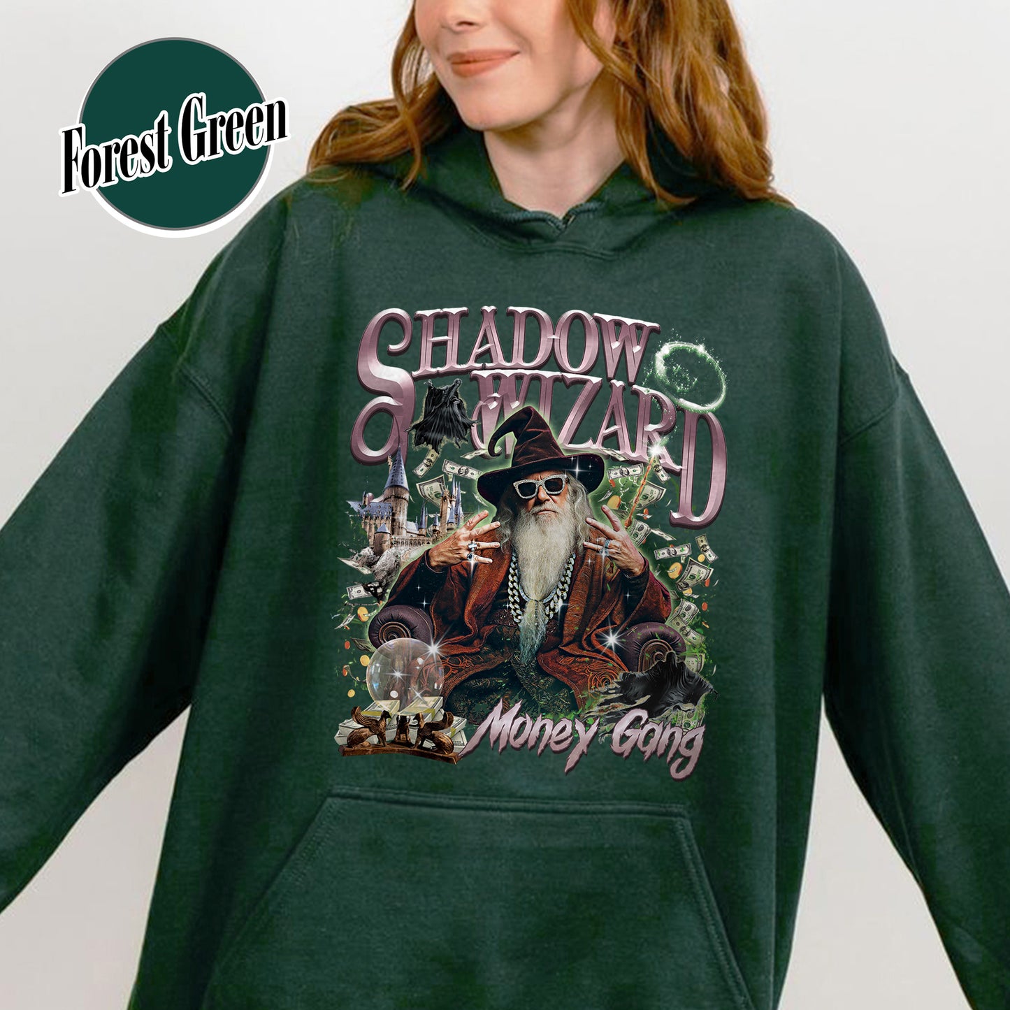 Wizard Hoodie, Vintage Shadow Wizard Money Gang Hoodie, Meme Cringe Funny Dumb Hoodie