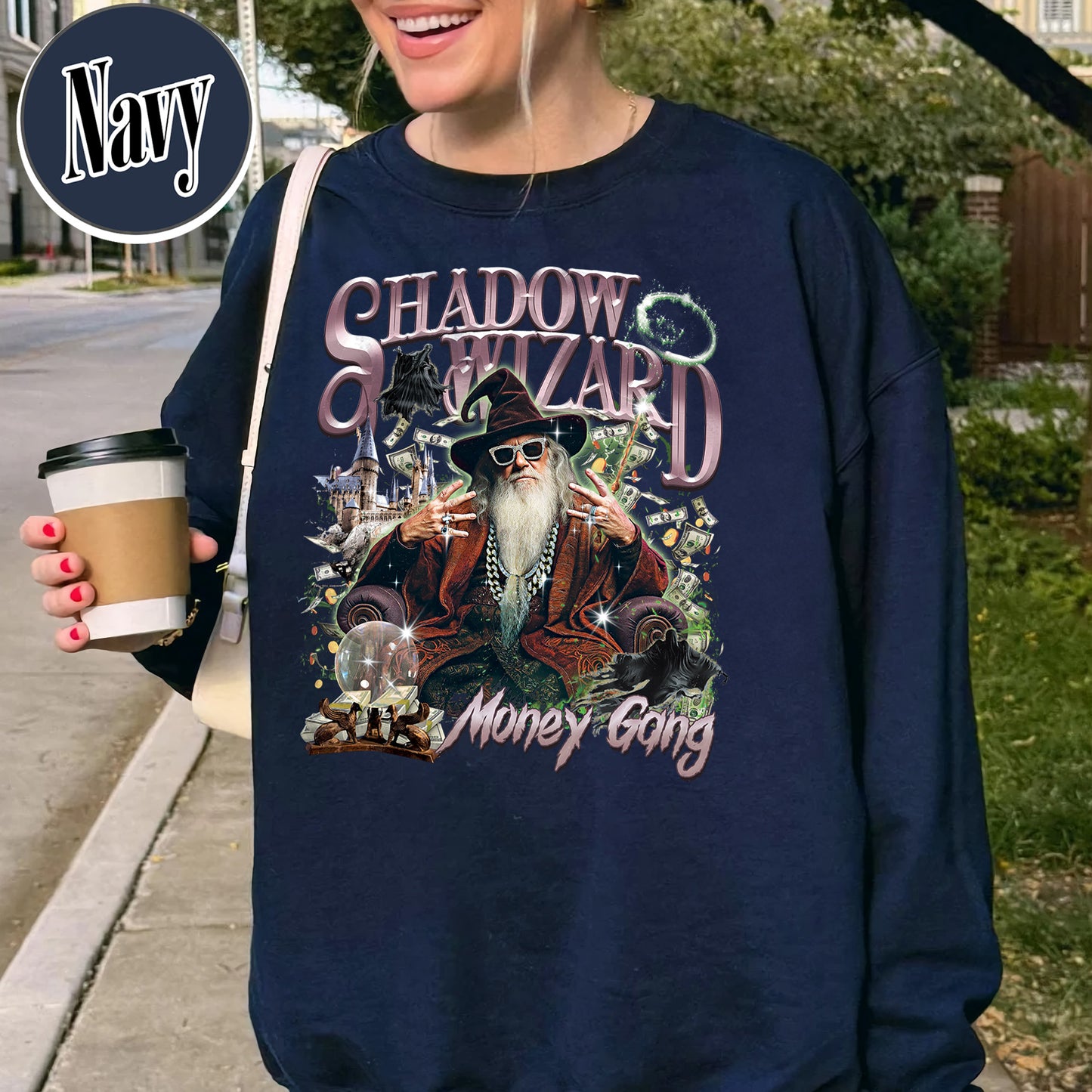 Wizard Sweatshirt, Vintage Shadow Wizard Money Gang Sweatshirt, Meme Cringe Funny Dumb Sweatshirt