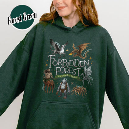 Wizarding World Hoodie, Forbidden Forest National Park Hoodie, HP Magical Creatures Inspired Hoodie