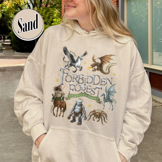 Wizarding World Hoodie, Forbidden Forest National Park Hoodie, HP Magical Creatures Inspired Hoodie