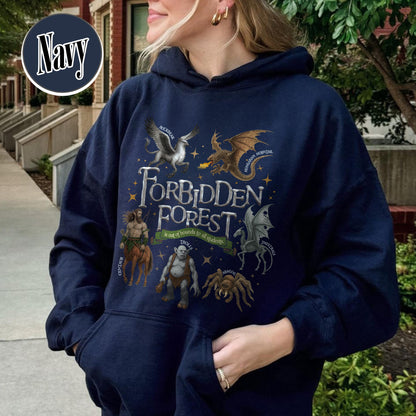 Wizarding World Hoodie, Forbidden Forest National Park Hoodie, HP Magical Creatures Inspired Hoodie