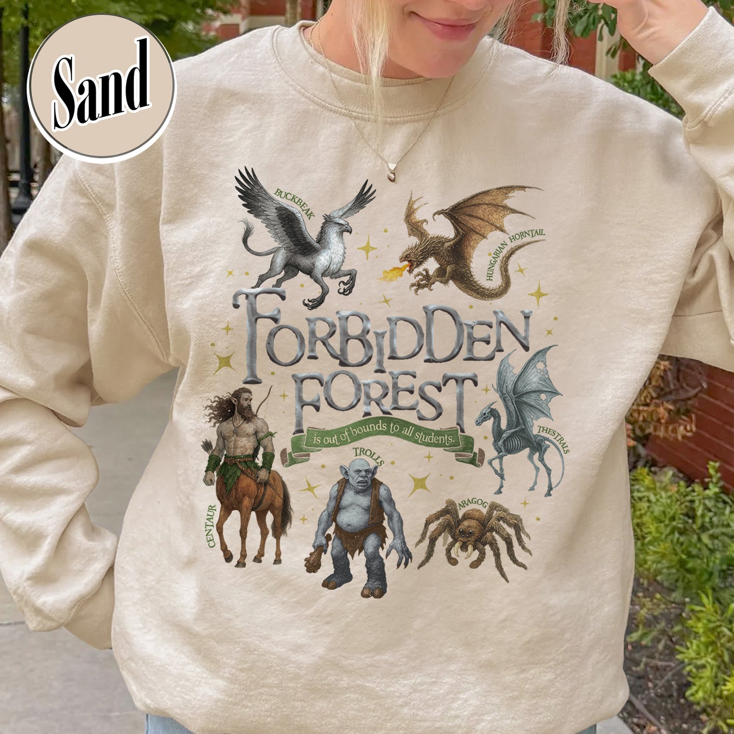 Wizarding World Sweatshirt, Forbidden Forest National Park Sweatshirt, HP Magical Creatures Inspired Sweatshirt