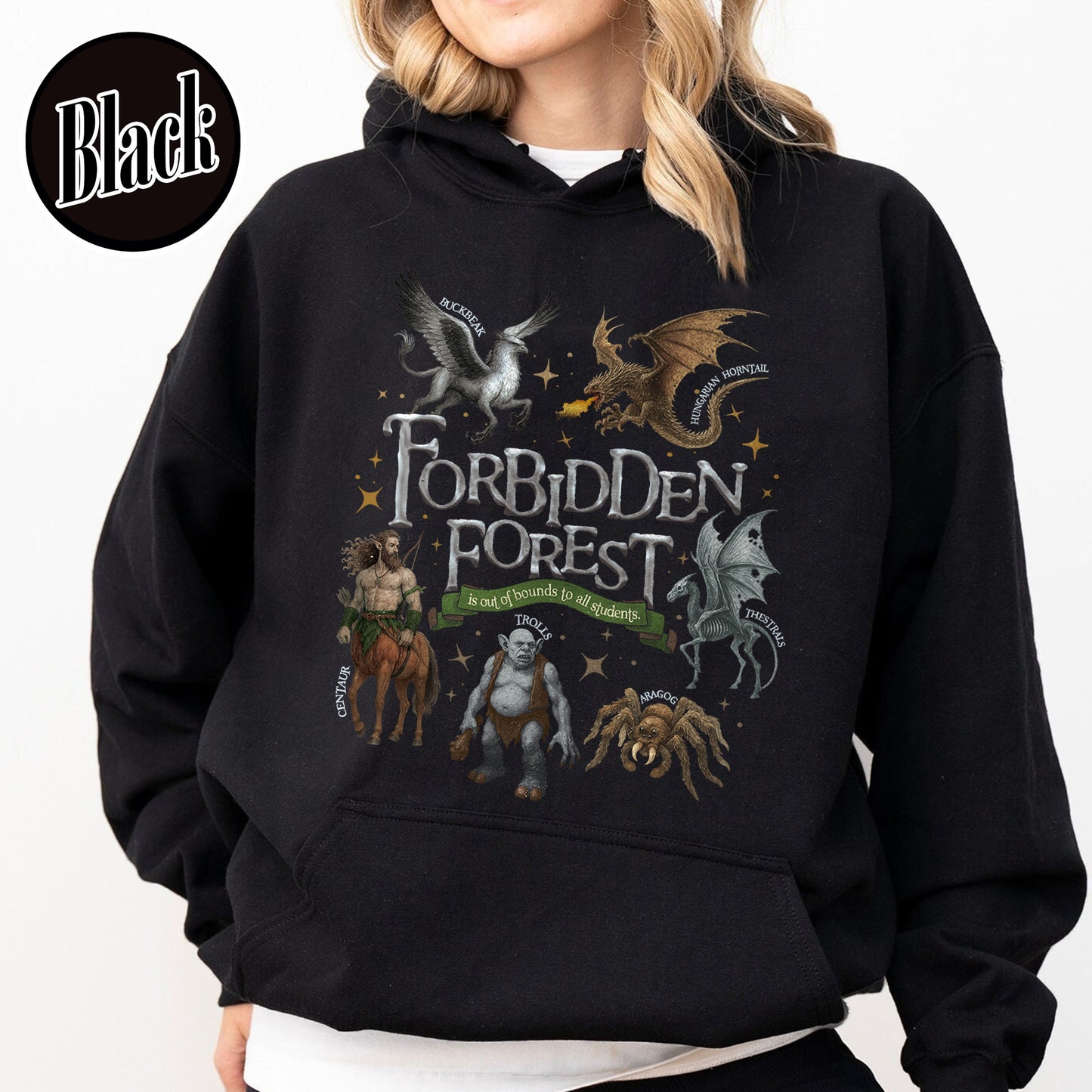Wizarding World Hoodie, Forbidden Forest National Park Hoodie, HP Magical Creatures Inspired Hoodie