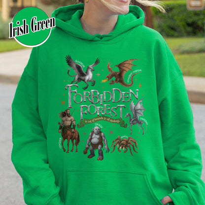 Wizarding World Hoodie, Forbidden Forest National Park Hoodie, HP Magical Creatures Inspired Hoodie