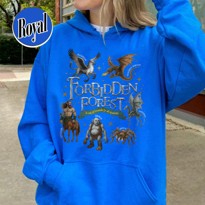 Wizarding World Hoodie, Forbidden Forest National Park Hoodie, HP Magical Creatures Inspired Hoodie