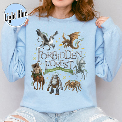 Wizarding World Sweatshirt, Forbidden Forest National Park Sweatshirt, HP Magical Creatures Inspired Sweatshirt